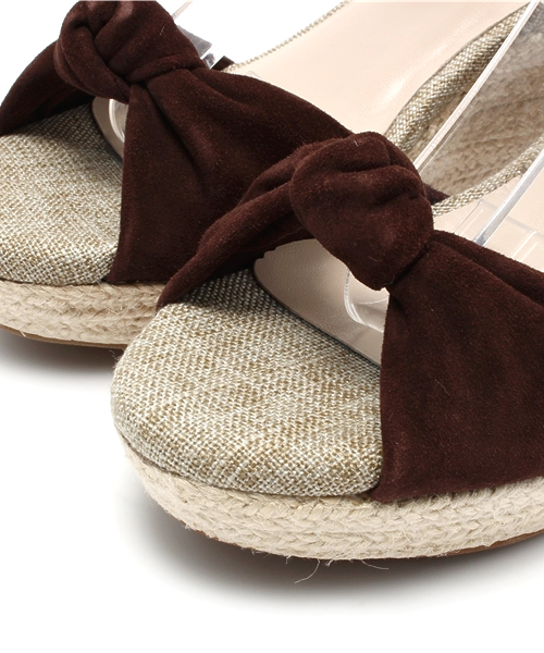 PICHE ABAHOUSE（ピシェ アバハウス）の「ネジリジュートサンダル（サンダル・レディース・ベージュ/ダークブラウン/ピンク・36/38/39/35/37）」の5枚目の写真