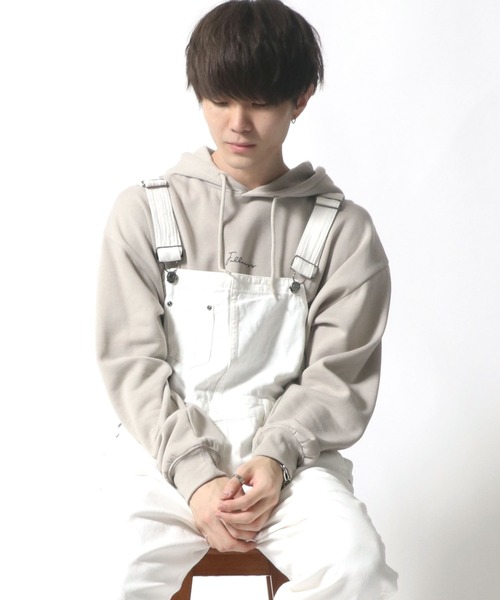 SITRY（シトリー）の「オーバーオール＜デニム・カラー＞サロペット（サロペット/オーバーオール・メンズ・ブラック/オフホワイト/サックスブルー/ストライプ/ワンウォッシュ/オリーブ/キャメル・S/M/L/LL）」の2枚目の写真