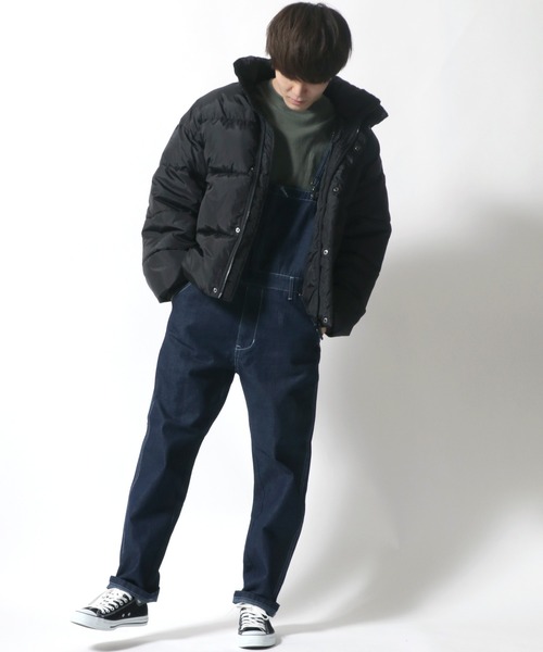 SITRY（シトリー）の「オーバーオール＜デニム・カラー＞サロペット（サロペット/オーバーオール・メンズ・ブラック/オフホワイト/サックスブルー/ストライプ/ワンウォッシュ/オリーブ/キャメル・S/M/L/LL）」の5枚目の写真