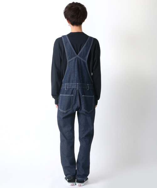 SITRY（シトリー）の「オーバーオール＜デニム・カラー＞サロペット（サロペット/オーバーオール・メンズ・ブラック/オフホワイト/サックスブルー/ストライプ/ワンウォッシュ/オリーブ/キャメル・S/M/L/LL）」の20枚目の写真