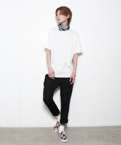 603（ロクマルサン）の「603 無地ビックＴシャツ（Tシャツ/カットソー・メンズ・オフホワイト/ブラック/グレー/ブルー・FREE）」の12枚目の写真