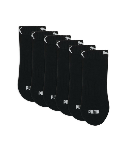 PUMA(プーマ)の「PUMA プーマ ユニセックス PUMA クォーター クッション ソックス 3足セット(ソックス/靴下・メンズ・ホワイト/ブラック・23.0cm/25.0cm/27.0cm)」の3枚目の写真