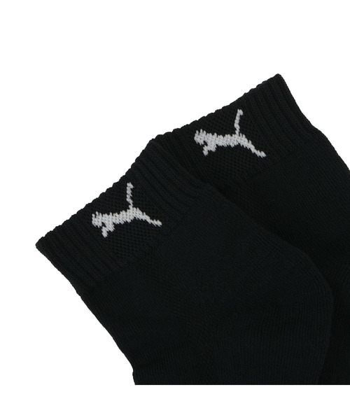 PUMA(プーマ)の「PUMA プーマ ユニセックス PUMA クォーター クッション ソックス 3足セット(ソックス/靴下・メンズ・ホワイト/ブラック・23.0cm/25.0cm/27.0cm)」の4枚目の写真