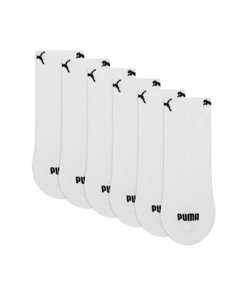 PUMA(プーマ)の「PUMA プーマ ユニセックス PUMA クォーター クッション ソックス 3足セット(ソックス/靴下・メンズ・ホワイト/ブラック・23.0cm/25.0cm/27.0cm)」の5枚目の写真