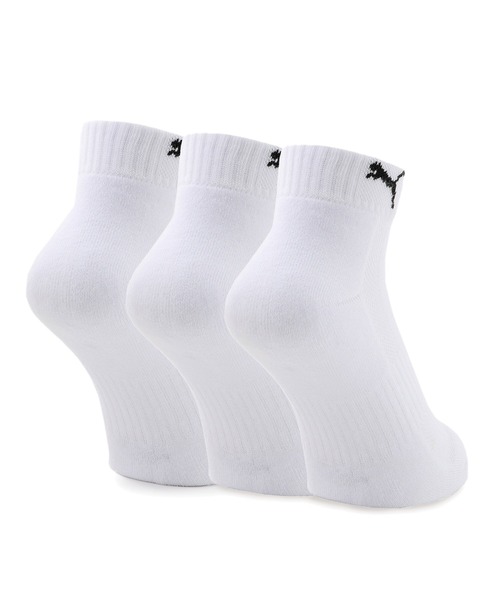 PUMA(プーマ)の「PUMA プーマ ユニセックス PUMA クォーター クッション ソックス 3足セット(ソックス/靴下・メンズ・ホワイト/ブラック・23.0cm/25.0cm/27.0cm)」の14枚目の写真