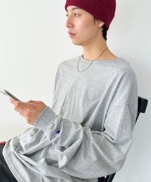 【Champion Authentic LONGSLEEVE T-SHIRTS 】チャンピオン ベーシック ロンT 5.2オンス オーバーサイズ ワンポイント コットン 長袖 Tシャツ CC8C