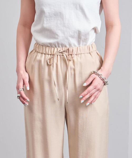 UNITED ARROWS（ユナイテッドアローズ）の「UWSC R/N イージーパンツ†（その他パンツ・レディース・ベージュ/ブラック/ライトピンク/その他3・38/36）」の12枚目の写真