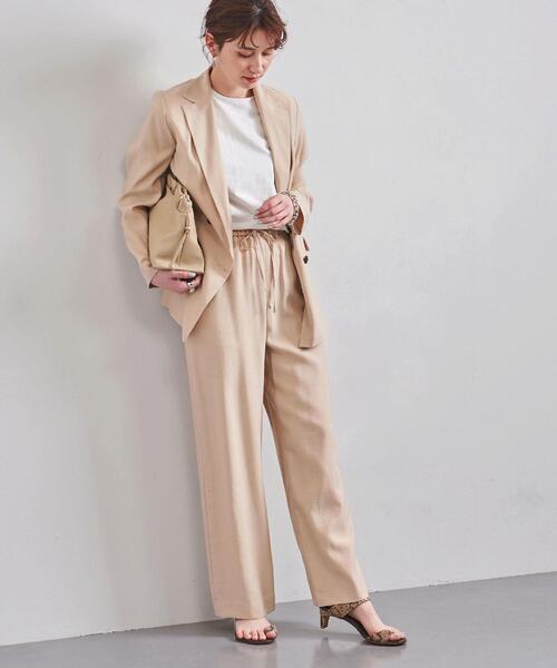 UNITED ARROWS（ユナイテッドアローズ）の「UWSC R/N イージーパンツ†（その他パンツ・レディース・ベージュ/ブラック/ライトピンク/その他3・38/36）」の16枚目の写真