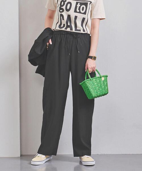 UNITED ARROWS（ユナイテッドアローズ）の「UWSC R/N イージーパンツ†（その他パンツ・レディース・ベージュ/ブラック/ライトピンク/その他3・38/36）」の15枚目の写真