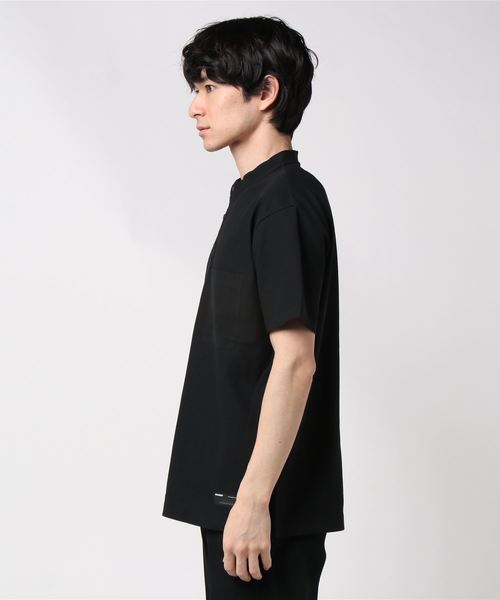 ATTACHMENT(アタッチメント)の「フィールドセンサー鹿の子 バンドカラーポロ(Tシャツ/カットソー・メンズ・ホワイト/ブラック/ライトグレー・1/2/3)」の11枚目の写真