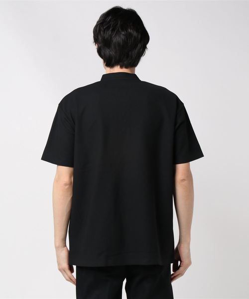 ATTACHMENT(アタッチメント)の「フィールドセンサー鹿の子 バンドカラーポロ(Tシャツ/カットソー・メンズ・ホワイト/ブラック/ライトグレー・1/2/3)」の12枚目の写真