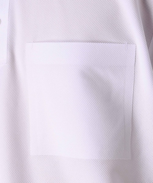 ATTACHMENT(アタッチメント)の「フィールドセンサー鹿の子 バンドカラーポロ(Tシャツ/カットソー・メンズ・ホワイト/ブラック/ライトグレー・1/2/3)」の7枚目の写真