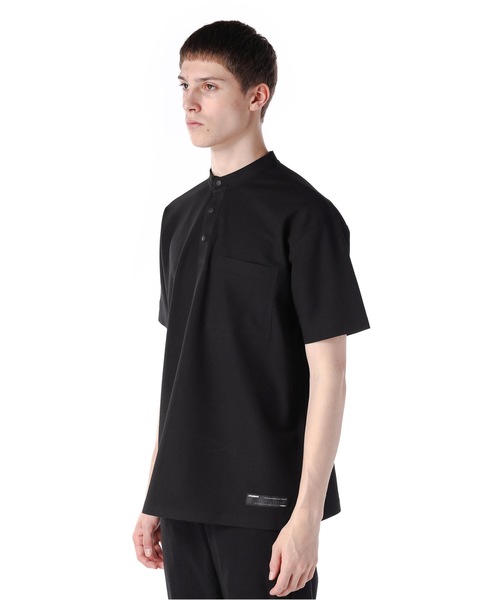 ATTACHMENT(アタッチメント)の「フィールドセンサー鹿の子 バンドカラーポロ(Tシャツ/カットソー・メンズ・ホワイト/ブラック/ライトグレー・1/2/3)」の10枚目の写真