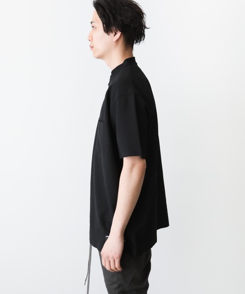 ATTACHMENT(アタッチメント)の「フィールドセンサー鹿の子 バンドカラーポロ(Tシャツ/カットソー・メンズ・ホワイト/ブラック/ライトグレー・1/2/3)」の17枚目の写真