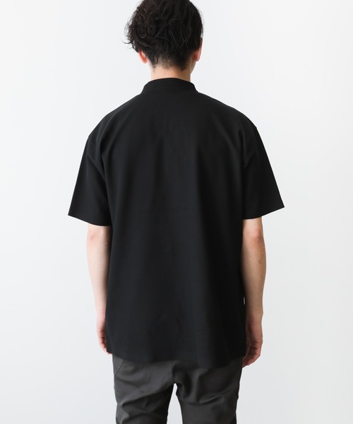 ATTACHMENT(アタッチメント)の「フィールドセンサー鹿の子 バンドカラーポロ(Tシャツ/カットソー・メンズ・ホワイト/ブラック/ライトグレー・1/2/3)」の16枚目の写真