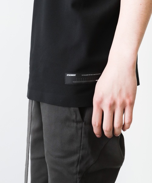 ATTACHMENT(アタッチメント)の「フィールドセンサー鹿の子 バンドカラーポロ(Tシャツ/カットソー・メンズ・ホワイト/ブラック/ライトグレー・1/2/3)」の14枚目の写真