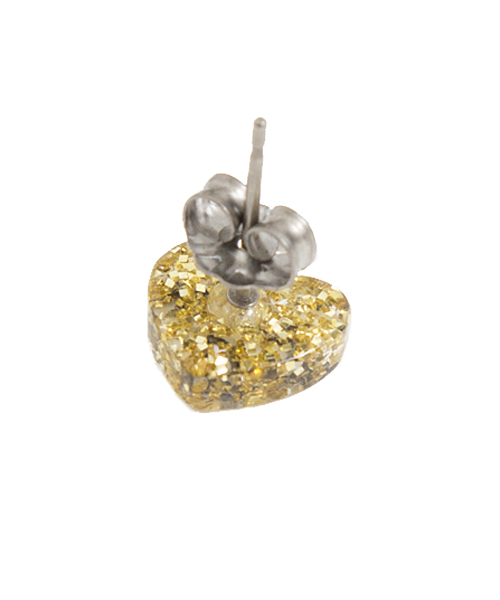 MILKFED.(ミルクフェド)の「CANDY HEART EARRING SET (ピアス/ハート/ロゴ)(ピアス(両耳用)・レディース・クリア/マルチ・ONE SIZE)」の3枚目の写真