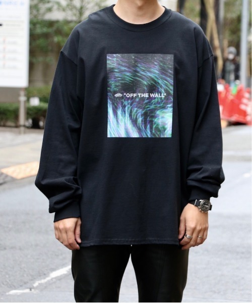 VANS(バンズ)の「VANS / ヴァンズ MOVING RAY OTW L/S T-SHIRT(Tシャツ/カットソー)」|ブラック