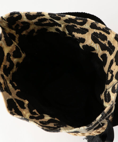 fredy repit（フレディレピ）の「タッセル巾着カゴバッグ（かごバッグ・レディース・ブラック/ピンク・FREE）」の10枚目の写真