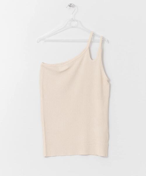 LAATO（ラート）の「STRINGS ONE SHOULDER（タンクトップ・レディース・ブラック/オフホワイト/カーキ・FREE）」の7枚目の写真