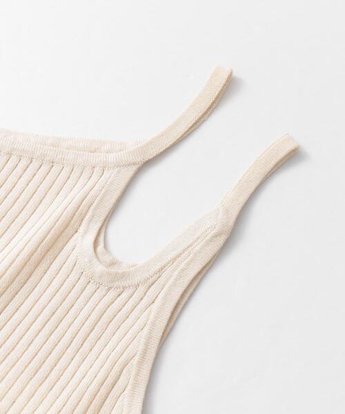 LAATO（ラート）の「STRINGS ONE SHOULDER（タンクトップ・レディース・ブラック/オフホワイト/カーキ・FREE）」の8枚目の写真