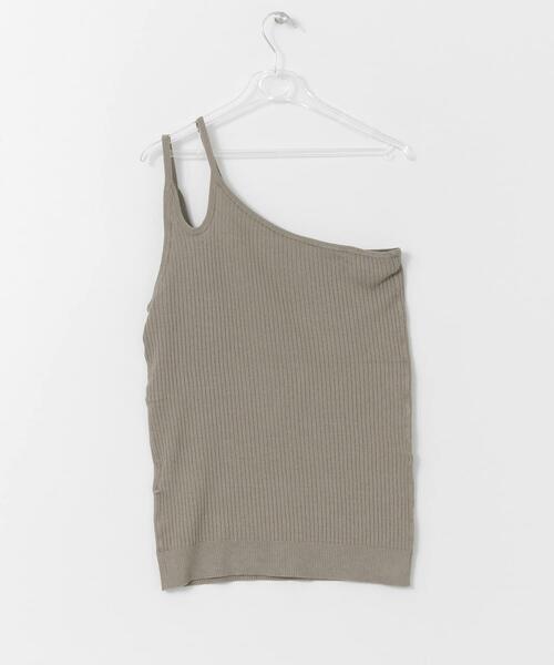 LAATO（ラート）の「STRINGS ONE SHOULDER（タンクトップ・レディース・ブラック/オフホワイト/カーキ・FREE）」の11枚目の写真