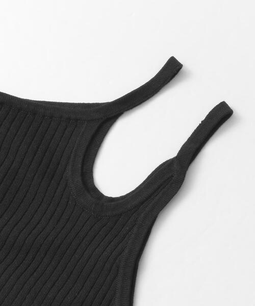 LAATO（ラート）の「STRINGS ONE SHOULDER（タンクトップ・レディース・ブラック/オフホワイト/カーキ・FREE）」の14枚目の写真