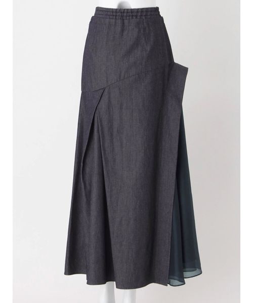 UN3D.（アンスリード）の「アシメドッキングデニムスカート（スカート  