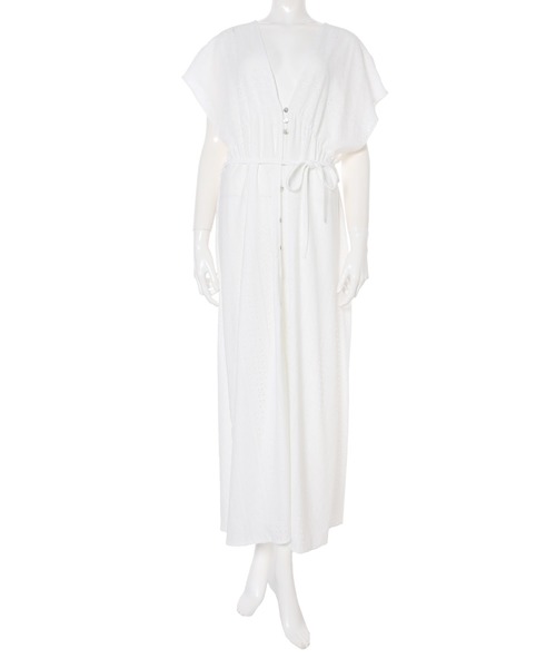 fifth（フィフス）の「バックシャン2wayマキシワンピース（ワンピース・レディース・ラベンダー/ホワイト/グリーン・MEDIUM）」の4枚目の写真