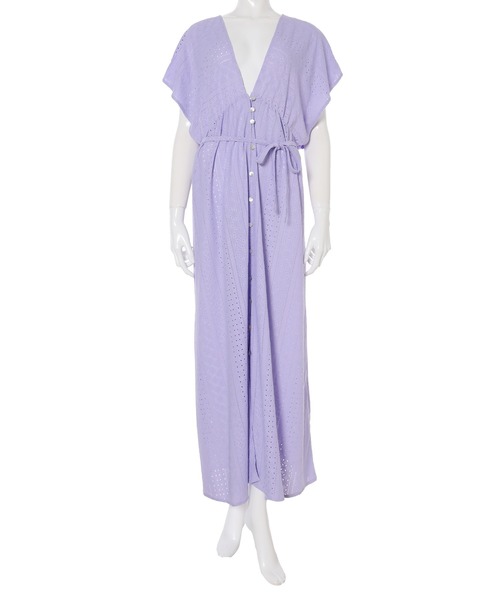 fifth（フィフス）の「バックシャン2wayマキシワンピース（ワンピース・レディース・ラベンダー/ホワイト/グリーン・MEDIUM）」の5枚目の写真