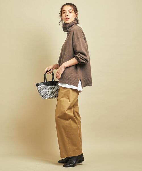 BEAUTY&YOUTH UNITED ARROWS（ビューティーアンドユースユナイテッドアローズ）の「BY∴ ウールカシミヤ ルーズタートルネックニットプルオーバー о（ニット/セーター・レディース・ベージュ/モカ/ブラック/ライム/ホワイト/ライトグレー・FREE）」の16枚目の写真