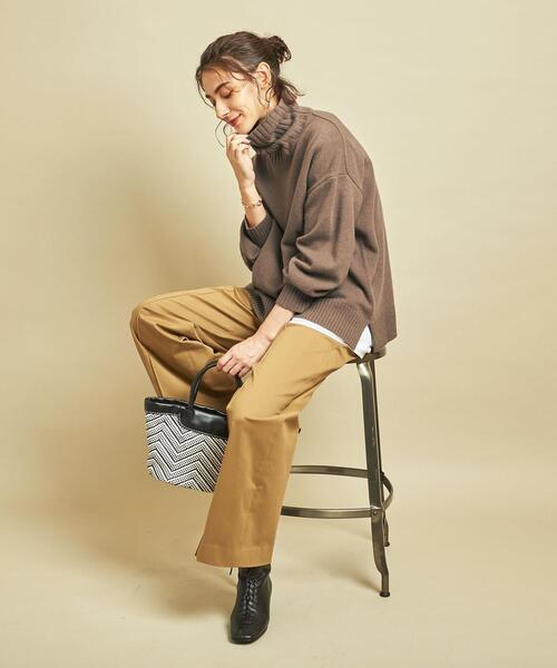 H Beauty&Youthユナイテッドアローズ茶色 タートルネック セーター H Beauty&Youthユナイテッドアローズ茶色 タートルネック セーター