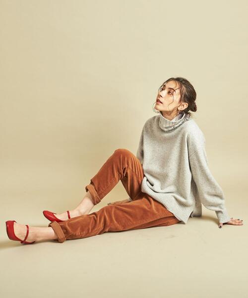BEAUTY&YOUTH UNITED ARROWS（ビューティーアンドユースユナイテッドアローズ）の「BY∴ ウールカシミヤ ルーズタートルネックニットプルオーバー о（ニット/セーター・レディース・ベージュ/モカ/ブラック/ライム/ホワイト/ライトグレー・FREE）」の13枚目の写真