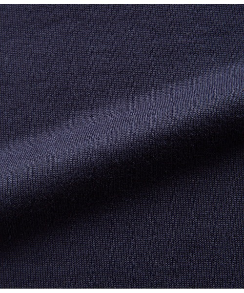 SIPULI（シプリ）の「エイジングスーピマコットン　モックネックカットソー（Tシャツ/カットソー・レディース・ライトグレー/ネイビー・2/3）」の7枚目の写真