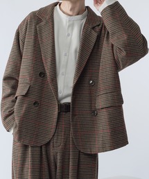 kutir | ウールライクダブルジャケット　セットアップ(テーラードジャケット)