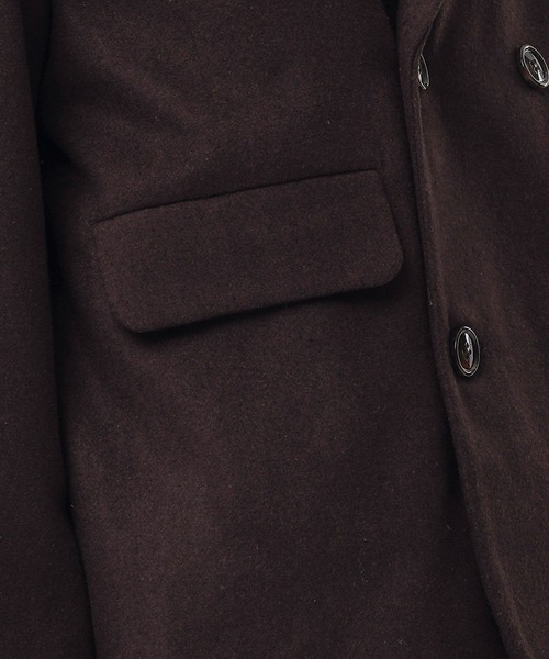 kutir(クティール)の「ウールライクダブルジャケット セットアップ(テーラードジャケット・メンズ・ブラック/ダークブラウン/ベージュ/グリーン・MEDIUM/LARGE)」の10枚目の写真