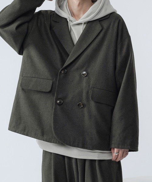kutir ダブルジャケット　セットアップ kutir（クティール）の「ウールライクダブルジャケット