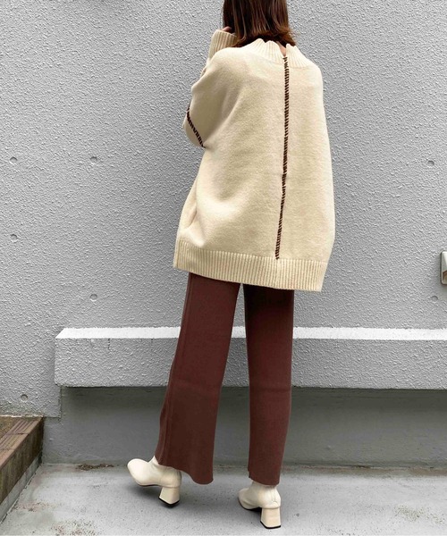 PICCIN(ピッチン)の「ハンドステッチニット(ニット/セーター・レディース・ブラック/ベージュ/アイボリー・M)」の22枚目の写真