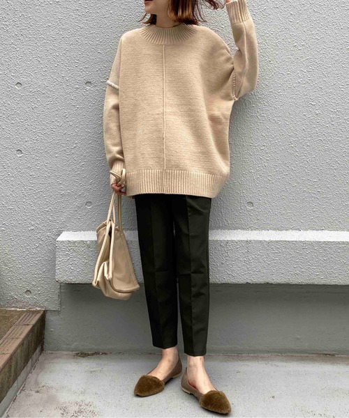 PICCIN(ピッチン)の「ハンドステッチニット(ニット/セーター・レディース・ブラック/ベージュ/アイボリー・M)」の15枚目の写真