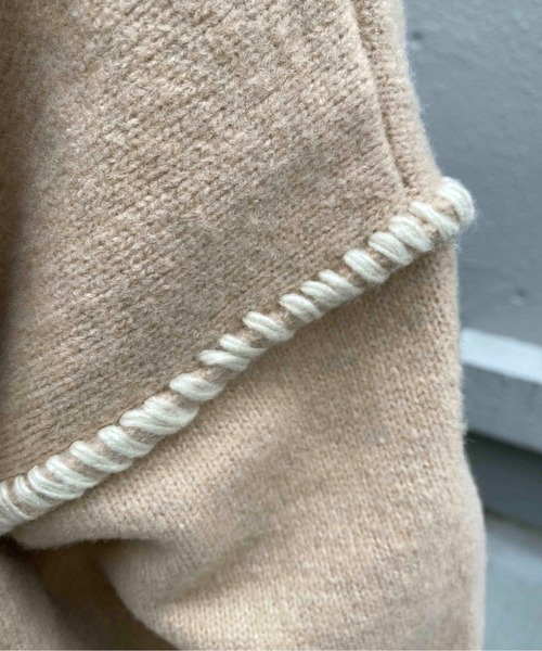 PICCIN(ピッチン)の「ハンドステッチニット(ニット/セーター・レディース・ブラック/ベージュ/アイボリー・M)」の11枚目の写真