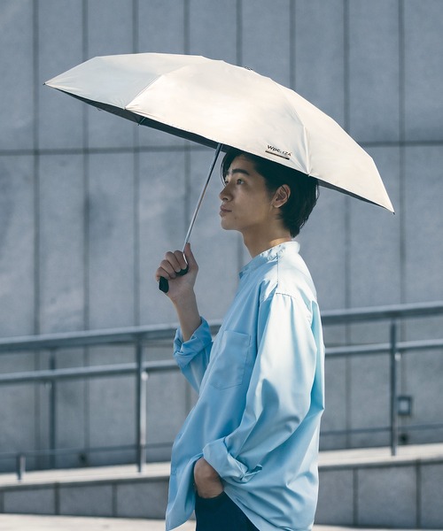IZA（イーザ）の「完全遮光 IZA【Compact】 日傘 折りたたみ Wpc.（折りたたみ傘・メンズ・ブラック/オフホワイト/ネイビー/グレー/ベージュ/ブラウン/シルバー/ホワイト×ブラック/ホワイト×ライトグレー/ベージュ系その他・FREE）」の19枚目の写真