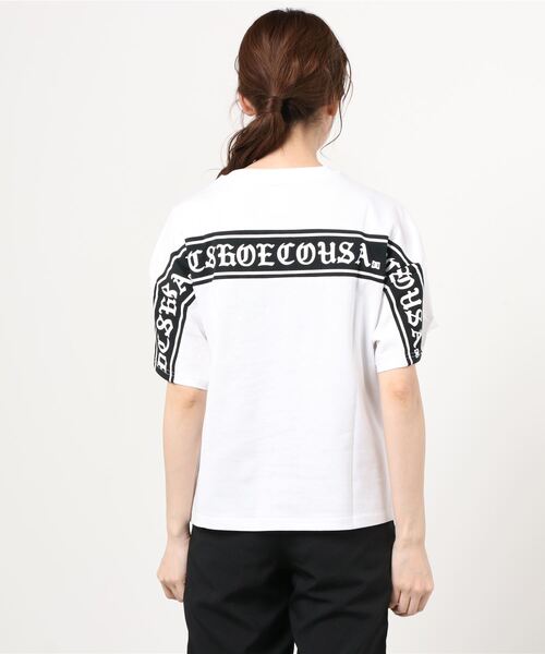 DC(ディーシー)の「DC/ディーシー ビッグシルエット ラインテープ柄Tシャツ LST201307(Tシャツ/カットソー・レディース・ブラウン/ホワイト/ブラック・M/S)」の6枚目の写真