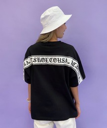 DC/ディーシー ビッグシルエット ラインテープ柄Tシャツ LST201307