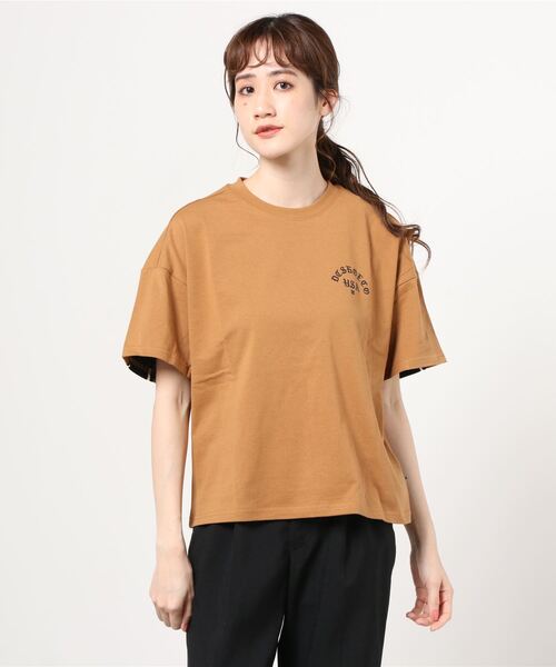 DC(ディーシー)の「DC/ディーシー ビッグシルエット ラインテープ柄Tシャツ LST201307(Tシャツ/カットソー・レディース・ブラウン/ホワイト/ブラック・M/S)」の18枚目の写真