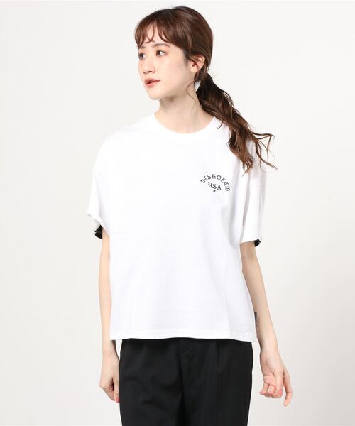 DC(ディーシー)の「DC/ディーシー ビッグシルエット ラインテープ柄Tシャツ LST201307(Tシャツ/カットソー・レディース・ブラウン/ホワイト/ブラック・M/S)」の19枚目の写真
