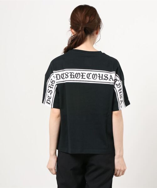 DC(ディーシー)の「DC/ディーシー ビッグシルエット ラインテープ柄Tシャツ LST201307(Tシャツ/カットソー・レディース・ブラウン/ホワイト/ブラック・M/S)」の21枚目の写真