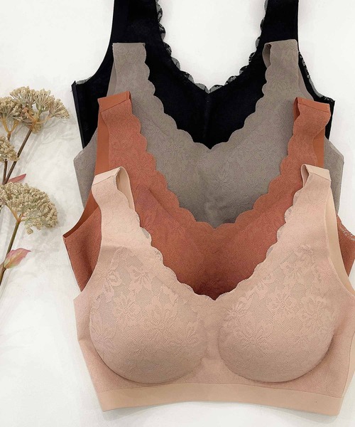 Fashion Letter(ファッションレター)の「おやすみシームレスナイトブラ ノンワイヤー(ナイトブラ・レディース・モカ/ベージュ/テラコッタ/ブラック・3L/M/LL/L)」の5枚目の写真