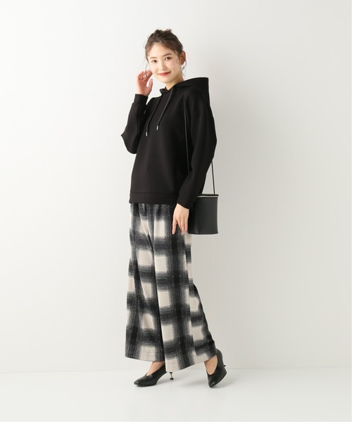 Simplicite（サンプリシテ）の「ダンボールフードPO 2（パーカー・レディース・ホワイト/チャコールグレー/ブラック/サックスブルー・FREE）」の20枚目の写真