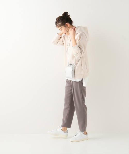 Simplicite（サンプリシテ）の「ダンボールフードPO 2（パーカー・レディース・ホワイト/チャコールグレー/ブラック/サックスブルー・FREE）」の17枚目の写真