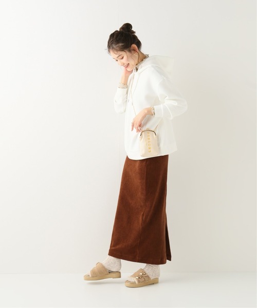 Simplicite（サンプリシテ）の「ダンボールフードPO 2（パーカー・レディース・ホワイト/チャコールグレー/ブラック/サックスブルー・FREE）」の12枚目の写真